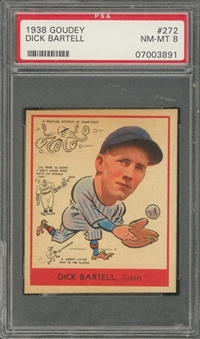 1938 Goudey Heads-Up #272 Dick Bartell – PSA NM-MT 8